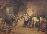 Joseph Mallord William Turner A country blacksmith disputing upon the price of iron,and the price charged to the butcher for shoeing his pony (mk310 oil painting picture wholesale